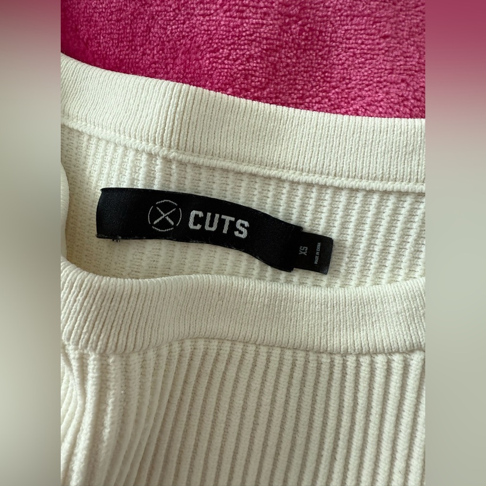 White Ribbed Tank Top - Picture 3 of 3